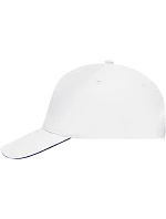 MB 35 5 panelová sandwich kšiltovka model 22502329 white/navy - Daiber MB 35 5 panelová sandwich kšiltovka model 22502329 white/navy - Daiber
