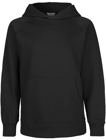 Neutral O 13101 Dětská mikina s kapucí z bio bavlny 77.1301 black Neutral O 13101 Dětská mikina s kapucí z bio bavlny 77.1301 black