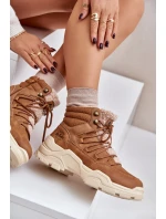 Zateplené Dámské Trekové Boty Lee Cooper LCJ-24-03-3061L Hnědé