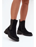 Dámské Zateplené Kotníkové Boty Na Klíně Černé Zoralia Dámské Zateplené Kotníkové Boty Na Klíně Černé Zoralia