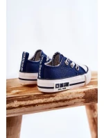 Dětské látkové tenisky BIG STAR KK374050 Námořnická modrá Dětské látkové tenisky BIG STAR KK374050 Námořnická modrá