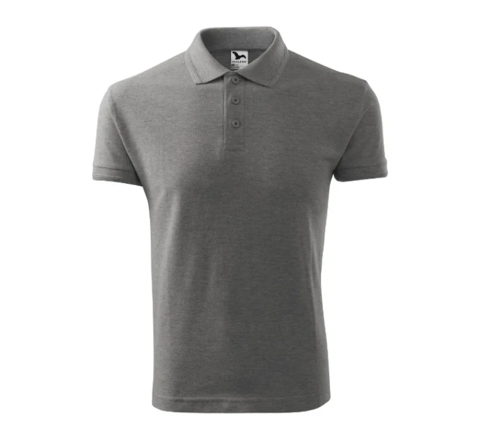 Pique Polo polokošile pánská tmavě šedý melír Pique Polo polokošile pánská tmavě šedý melír