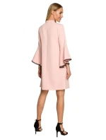Dámské šaty model 21217802 Pudr růžová - Moe Dámské šaty model 21217802 Pudr růžová - Moe