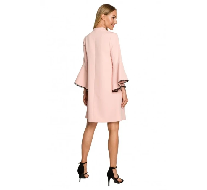 Dámské šaty model 21217802 Pudr růžová - Moe Dámské šaty model 21217802 Pudr růžová - Moe
