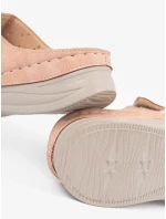 Exkluzívní dámské růžové nazouváky na klínku Exkluzívní dámské růžové nazouváky na klínku