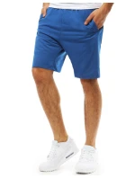 Pánské krátké teplákové šortky modré FashionStreet SX2391 Pánské krátké teplákové šortky modré FashionStreet SX2391
