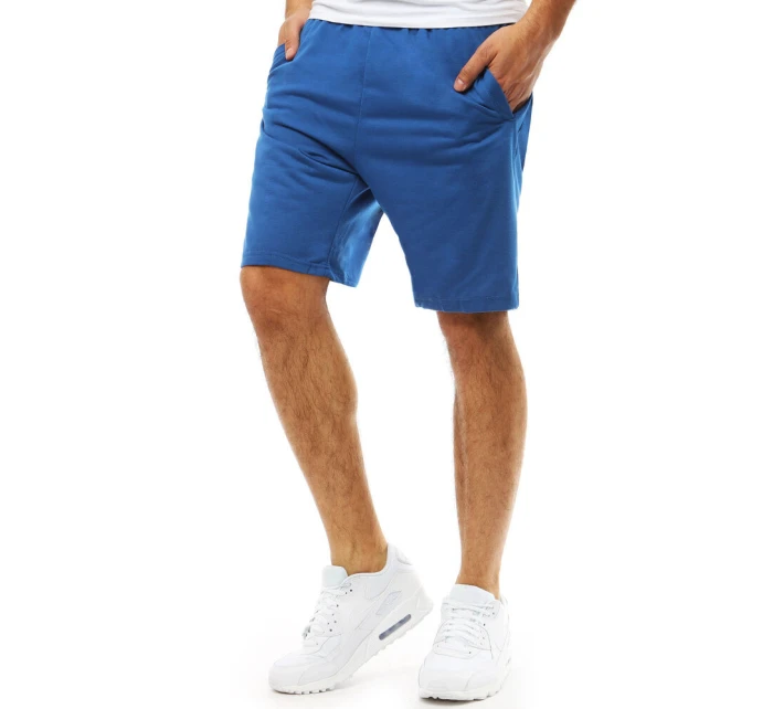 Pánské krátké teplákové šortky modré FashionStreet SX2391 Pánské krátké teplákové šortky modré FashionStreet SX2391