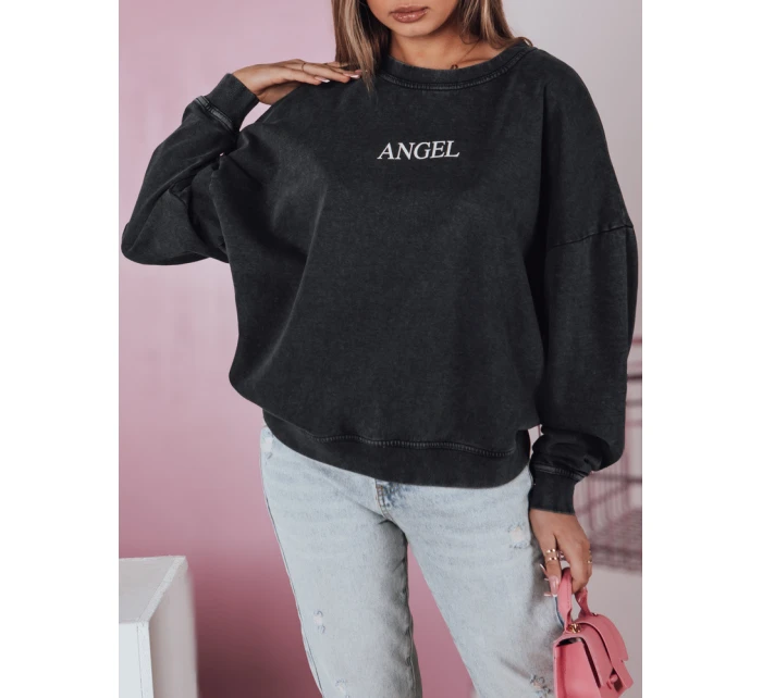 Dámská mikina HALOAURA graphite FashionStreet BY1347 Dámská mikina HALOAURA graphite FashionStreet BY1347