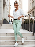 Dámské kalhoty chinos s páskem LINESKA mint FashionStreet UY2574 Dámské kalhoty chinos s páskem LINESKA mint FashionStreet UY2574