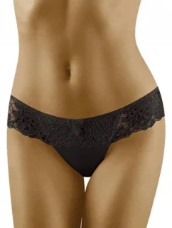 Dámská tanga model 17734013 black WOLBAR - Wol-Bar