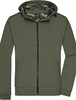 Daiber JN 1146 Pánská 2-vrstvá softshellová bunda s kapucí 02.1146 olive/camouflage