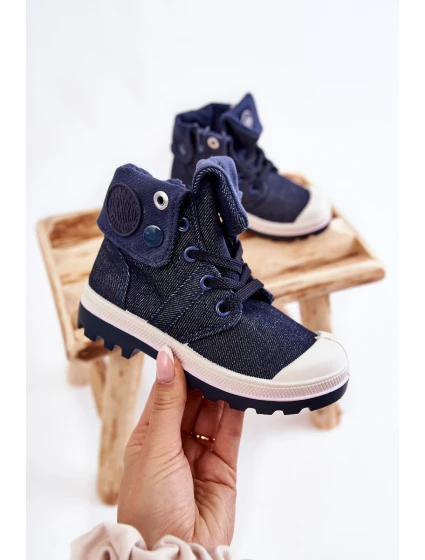 Dětské vysoké tenisky námořnická modrá Tobby Dětské vysoké tenisky námořnická modrá Tobby