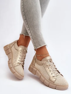 Dámská kožená obuv Maciejka 05850-22 Světle béžová