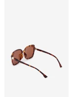 Dámské sluneční brýle s krystaly Hnědé