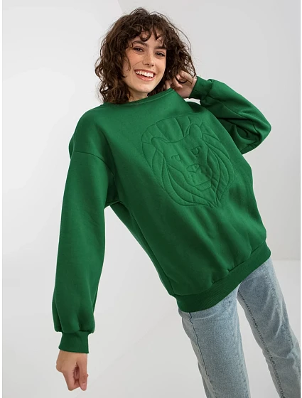 Mikina EM BL 617 model 17965620 tmavě zelená - FPrice