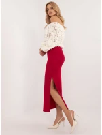 Spódnica MI SD model 20576467 czerwony - FPrice Spódnica MI SD model 20576467 czerwony - FPrice