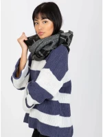 Tunelová šála AT KM 1402.20 Černo-bílá - FPrice Tunelová šála AT KM 1402.20 Černo-bílá - FPrice