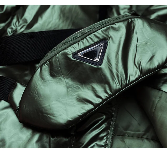 KRÓTKA ZIMOWA KURTKA DAMSKA Z ZIELONA model 21242790 - Ann Gissy