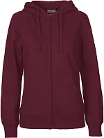 Neutral O 83301 Dámská mikina s kapucí z bio bavlny 77.8331 bordeaux