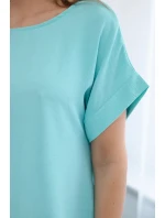 Šaty s kapsami světle mátová Šaty s kapsami světle mátová