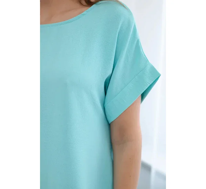 Šaty s kapsami světle mátová Šaty s kapsami světle mátová