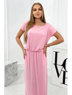 Dámské volné šaty 9464 růžové - Kesi