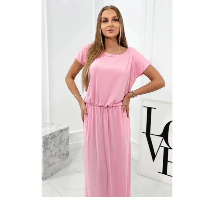 Dámské volné šaty model 19689390 růžové - Kesi Dámské volné šaty model 19689390 růžové - Kesi