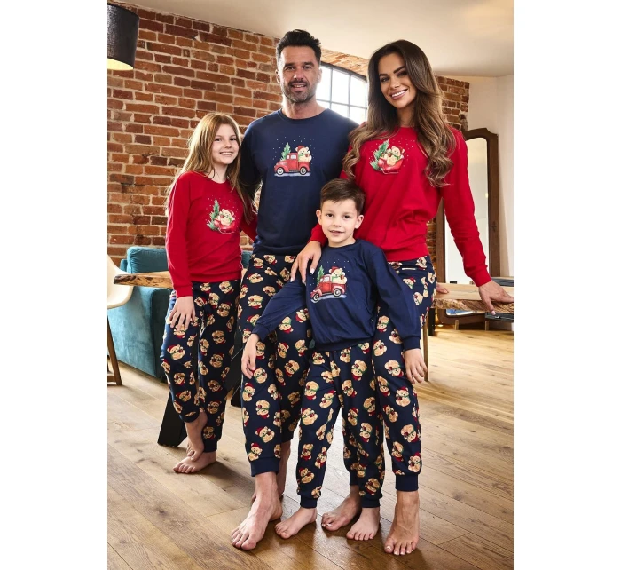 Pyžamo model 21413618 Teddy long/r Christmas S2XL dámské - Cornette Pyžamo model 21413618 Teddy long/r Christmas S2XL dámské - Cornette