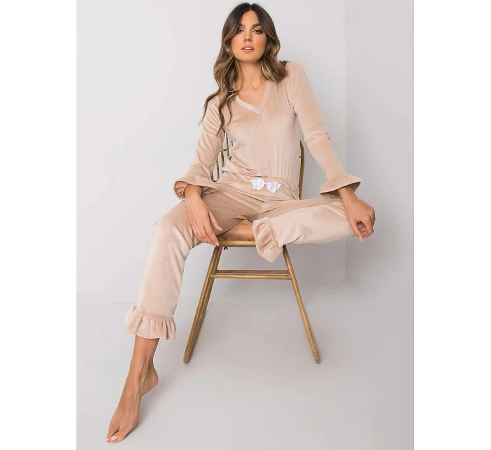 Damska z rękawem Goodlookin beżowa model 21935941 - Factory Price