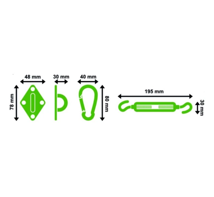 MONTÁŽNÍ SADA PRO SLUNEČNÍ PLACHTY MONTÁŽNÍ SADA PRO SLUNEČNÍ PLACHTY