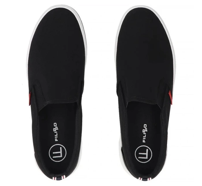 Pánské slip on tenisky černé Filippo MTN7792 Pánské slip on tenisky černé Filippo MTN7792