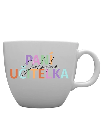 Personalizovaný MEGA XXL keramický hrnek 1 000 ml pro paní učitelku/pana učitele