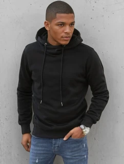Pánská mikina s kapucí černá Dstreet BX5429