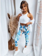 Dámské kalhoty FLOWER GARDEN modré Dstreet model 21969352 - FashionStreet