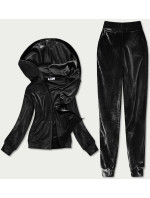 Černý dámský velurový dres (81201)