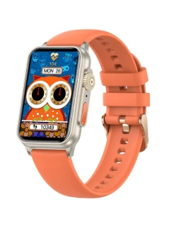 Dámské chytré hodinky RUBICON RNCF06 Titan/Orange SMARUB221