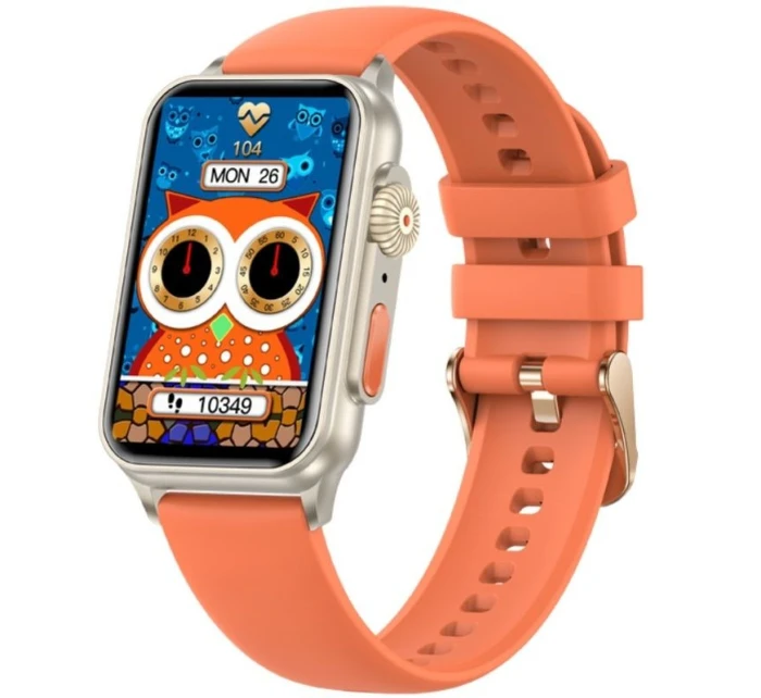 Dámské chytré hodinky RUBICON RNCF06 Titan/Orange SMARUB221 Dámské chytré hodinky RUBICON RNCF06 Titan/Orange SMARUB221