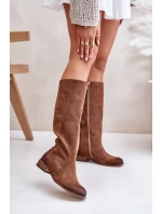 Dámské Semišové Kozačky Do Na Lewski Hnědé model 21672668 - Zazoo Dámské Semišové Kozačky Do Na Lewski Hnědé model 21672668 - Zazoo