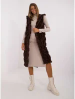 Kamizelka AT KZ ciemny brązowy model 20479790 - FPrice Kamizelka AT KZ ciemny brązowy model 20479790 - FPrice