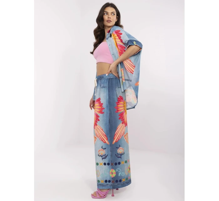 Kalhoty DHJ SP 19183 6.79 modrá Kalhoty DHJ SP 19183 6.79 modrá