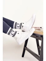 Dámské vysoké tenisky Big Star - bílé Dámské vysoké tenisky Big Star - bílé