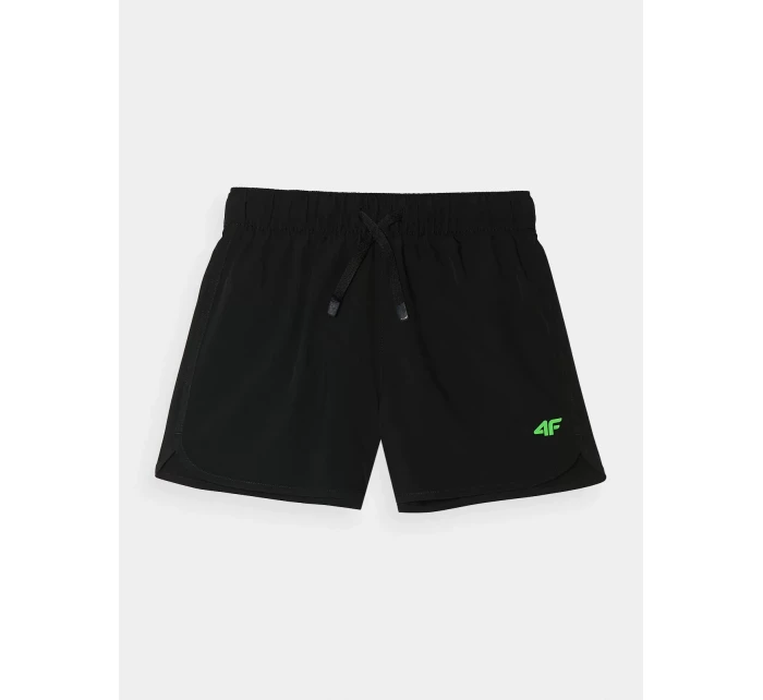 Chlapecké plážové šortky 4F - černé Chlapecké plážové šortky 4F - černé