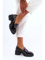 Dámské mokasíny s masivními podpatky Big Star Černá Dámské mokasíny s masivními podpatky Big Star Černá