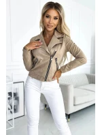 Dámská bundička 481-1 světle hnědá - Numoco basic
