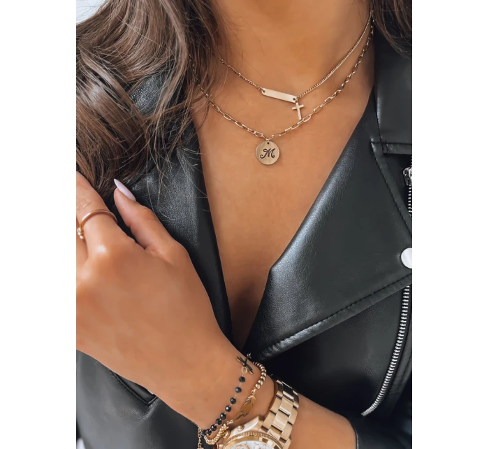 MARBLE zlatý náhrdelník FashionStreet IY0081