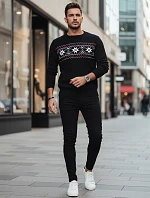 Pánský černý svetr FashionStreet WX2276