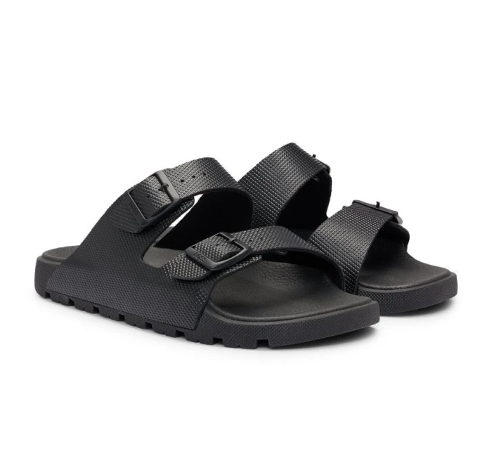 Klapki sportowe męskie Sand na czarne model 21359314 - Boss Klapki sportowe męskie Sand na czarne model 21359314 - Boss