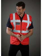 HVW 801 HiVis multifunkční vesta model 22502471 red/black - Yoko HVW 801 HiVis multifunkční vesta model 22502471 red/black - Yoko