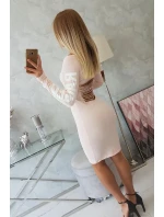 Hadrové šaty pudrově růžové Hadrové šaty pudrově růžové