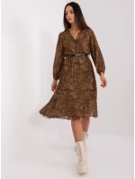Šaty DHJ SK 10536N 3.31X hnědá
